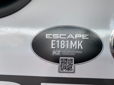 2023 - K-Z - Escape 181MK    only 4260 Lbs