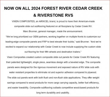 2024 - Forest River - Cedar Creek 40CCK  25th Anniversary Edition