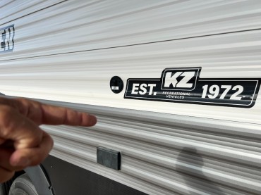 2022 - K-Z - Sportsmen Destination 362BH front quad bunks